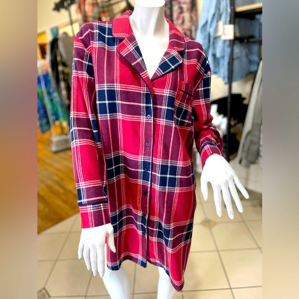 Cozy Flannel Night Shirt